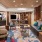 a living room with a couch and a table